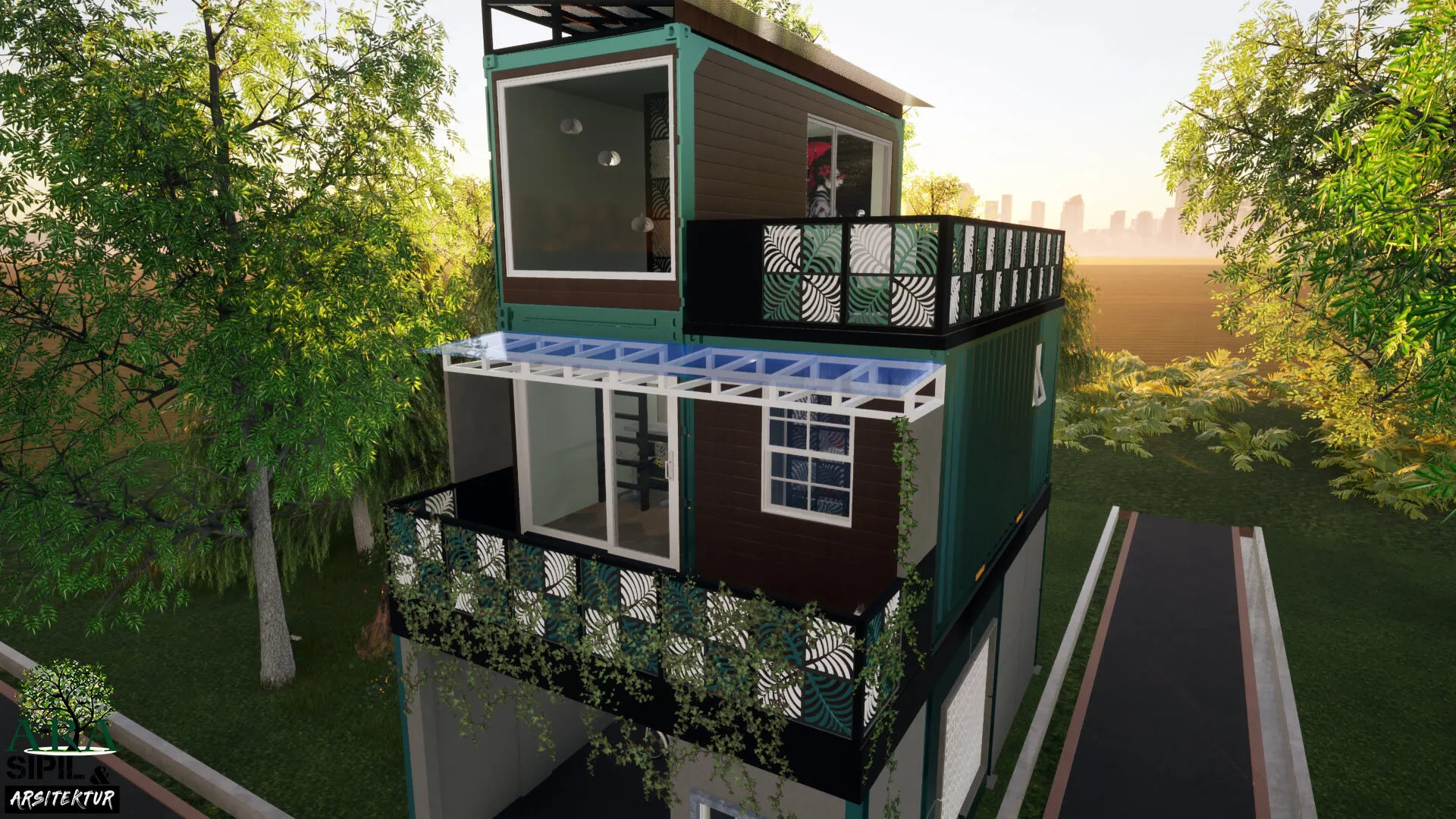 Gambar desain rumah kargo go green